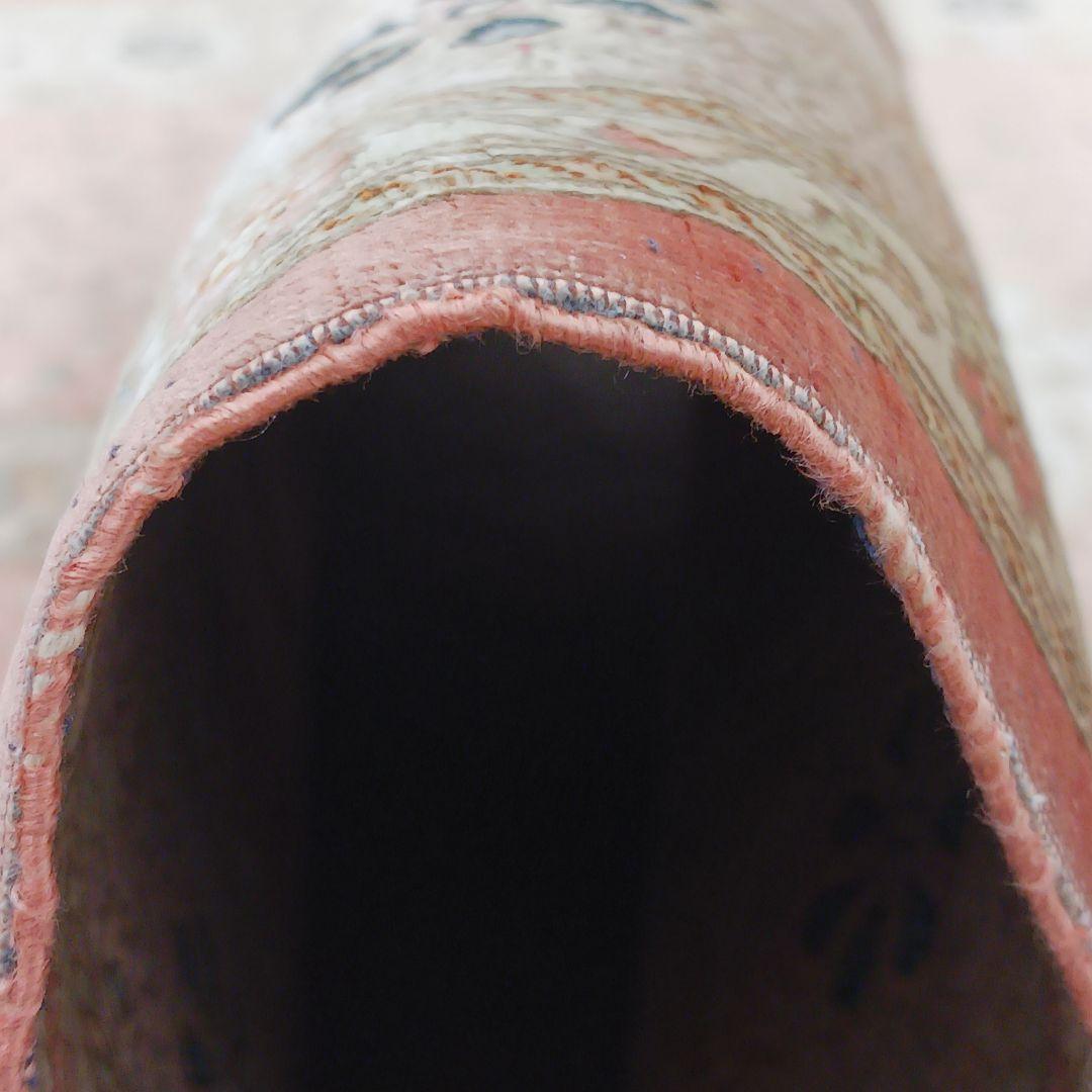 Y3196 高級ペルシャ クム産 工房サイン シルク100% 手織100万ノット