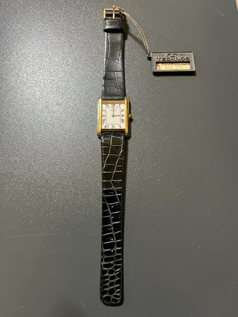 TECHNOS クォーツ時計 ヴィンテージ品　タグ付き未使用品