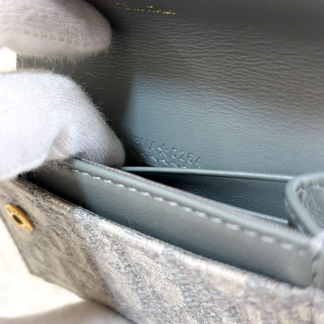 【未使用】クリスチャンディオール 名刺入れ オブリーク トロッター柄 サドル