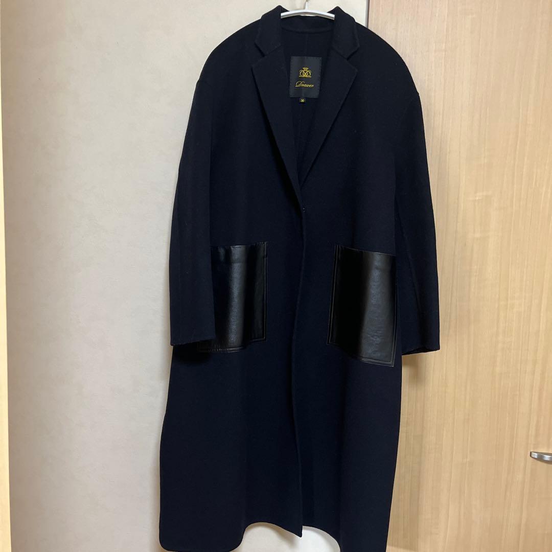 drawer ドゥロワー コート　レザー