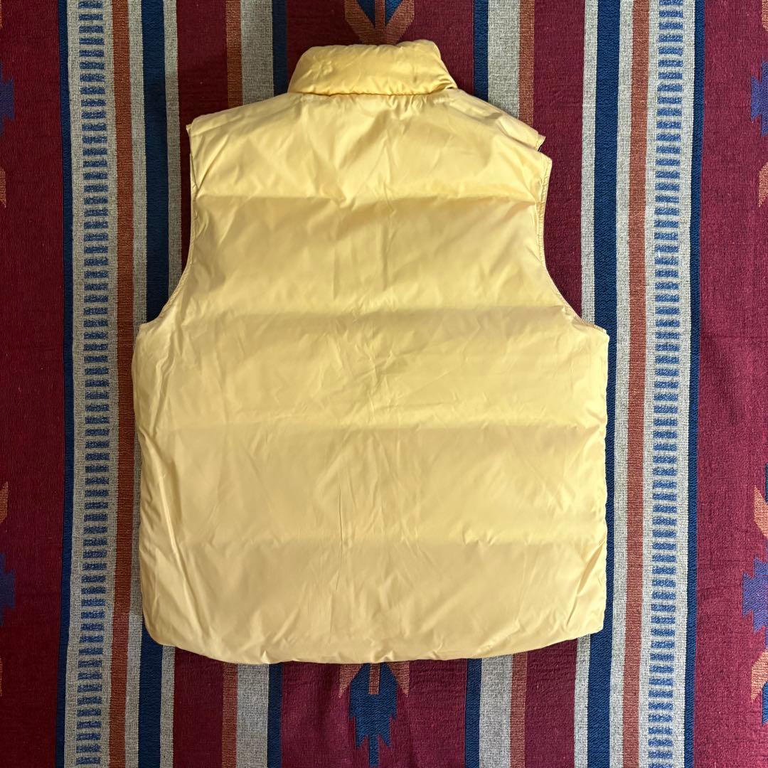 ポロラルフローレン リバーシブルダウンベスト ネイビー×イエロー Lサイズ