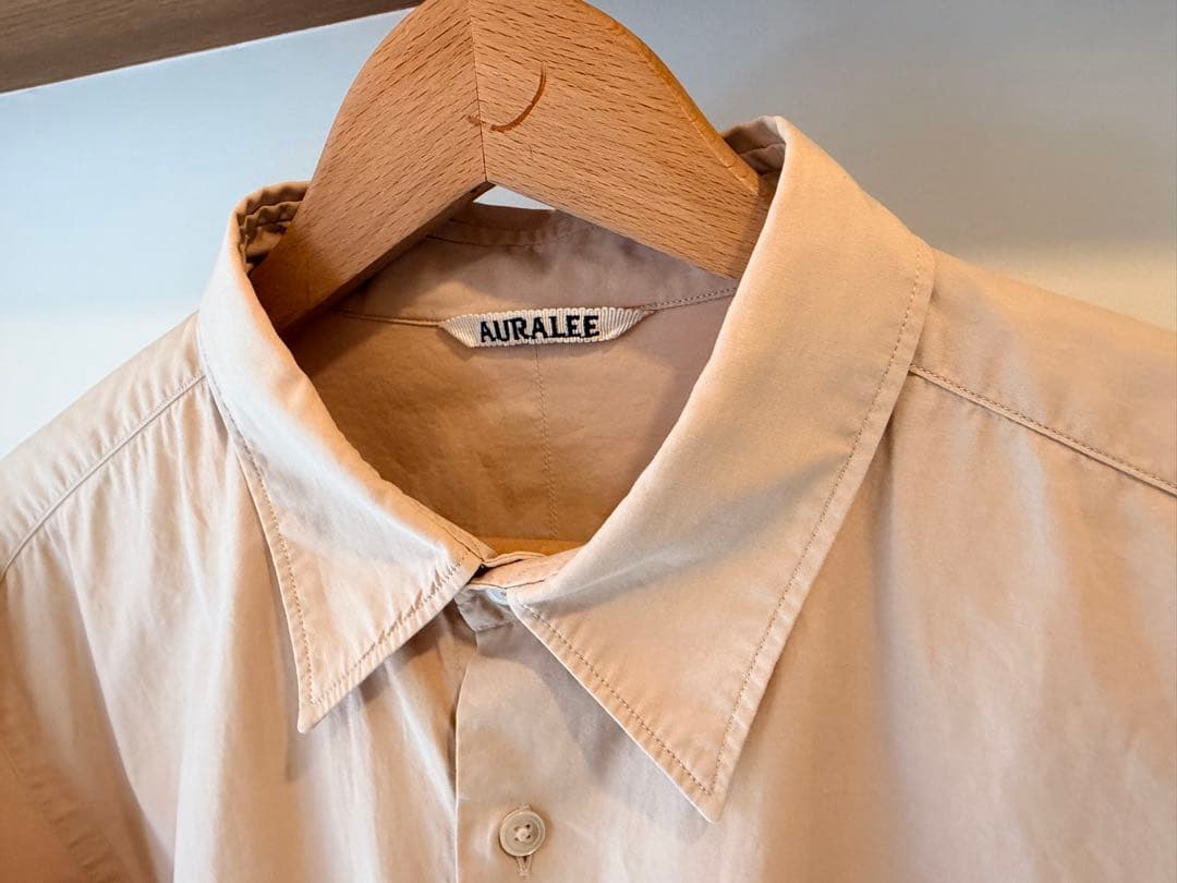 AURALEE オーラリー WASHED FINX TWILL SHIRTS 5
