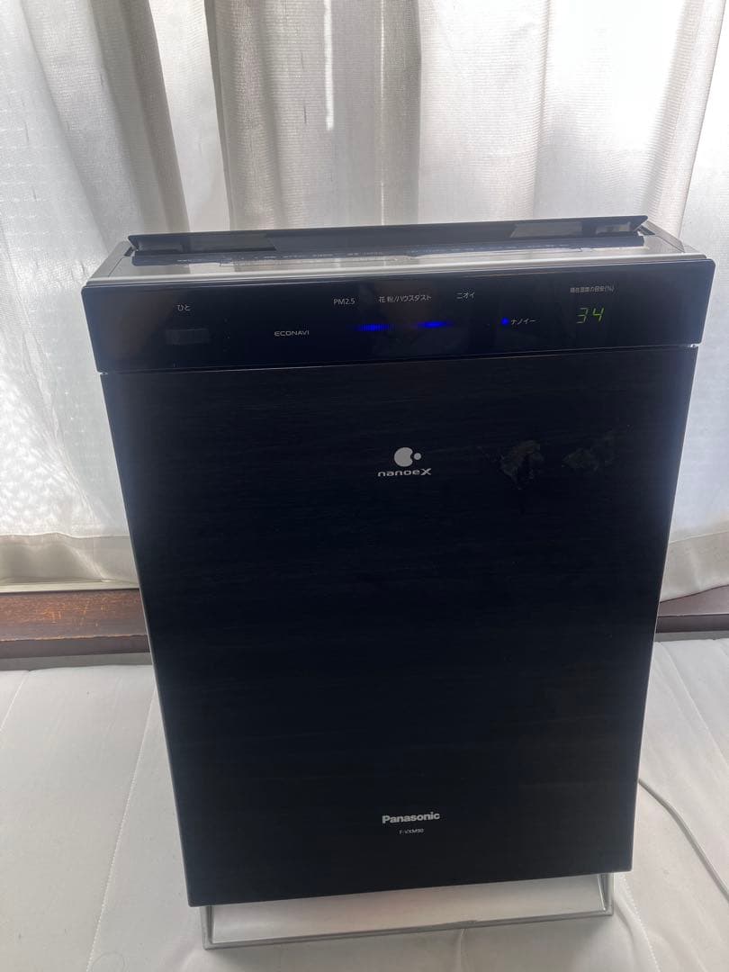 定価99,800円 パナソニック F-VXM90 加湿空気清浄機 木目 花粉症に