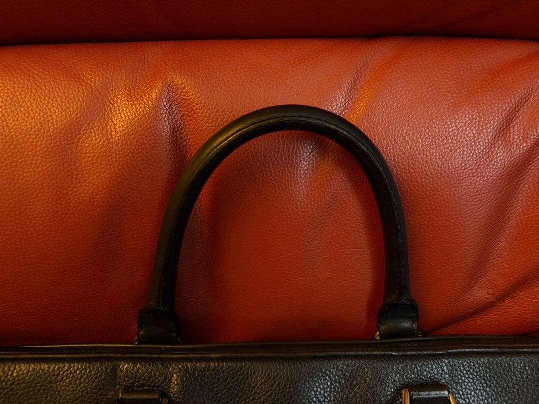 ダンヒル　レザー　ビジネスバッグ　ブリーフケース ネイビー Bostonシリーズ