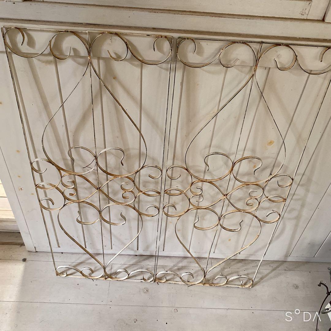 サナ23日まで取り置き アンティーク　アイアンフェンス ガーデンフェンス