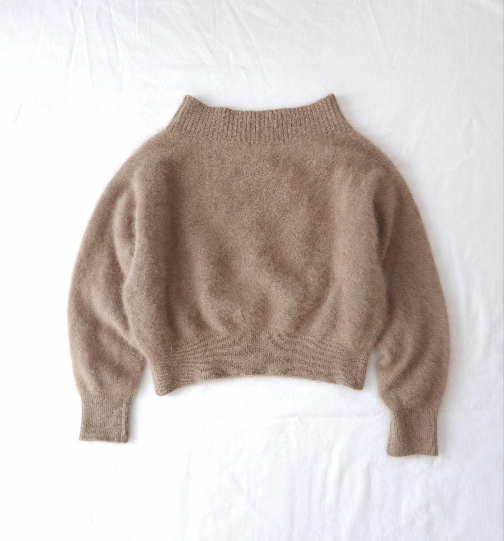 NOBLE ノーブル　ラクーン プルオーバー ニット ショート ふわふわ