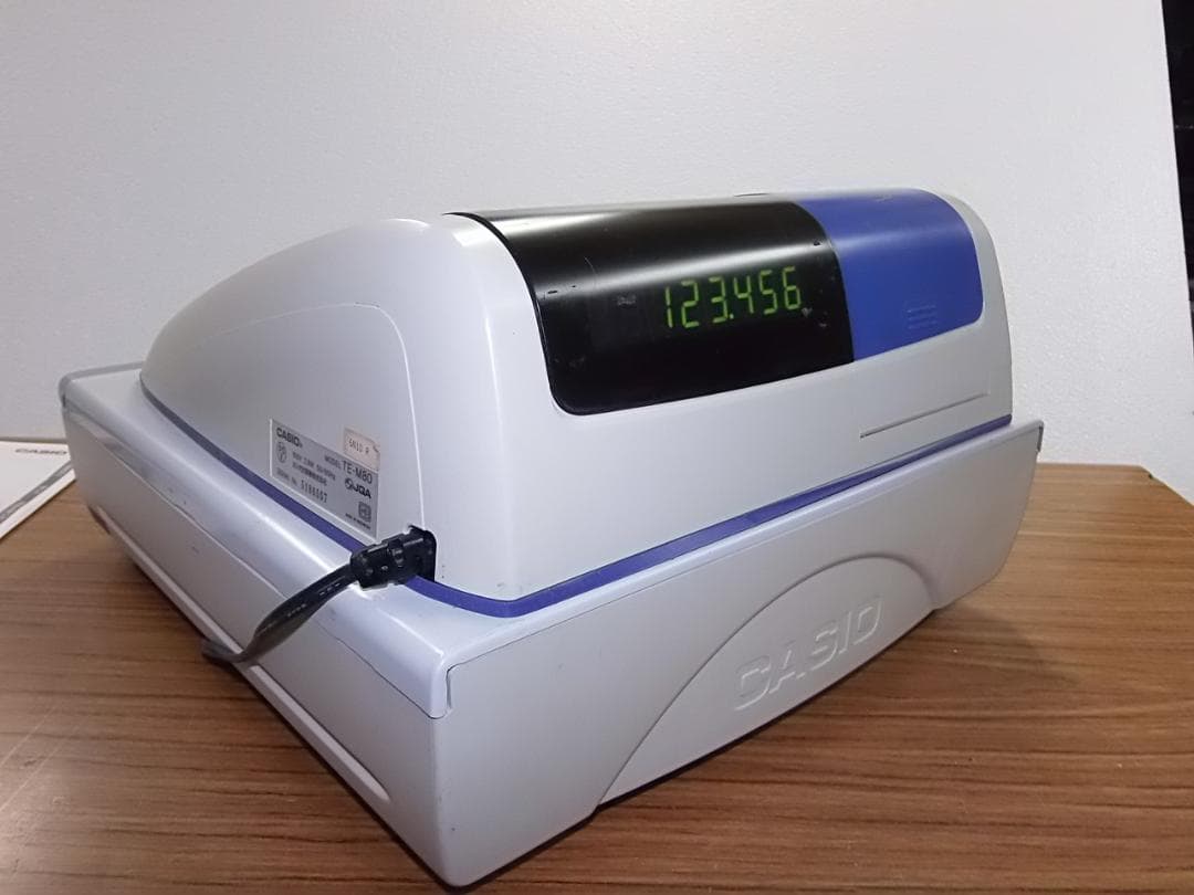 青1226簡単レジ58㍉感熱紙　ガチャレジ　カシオTE-M80レジスター4部門