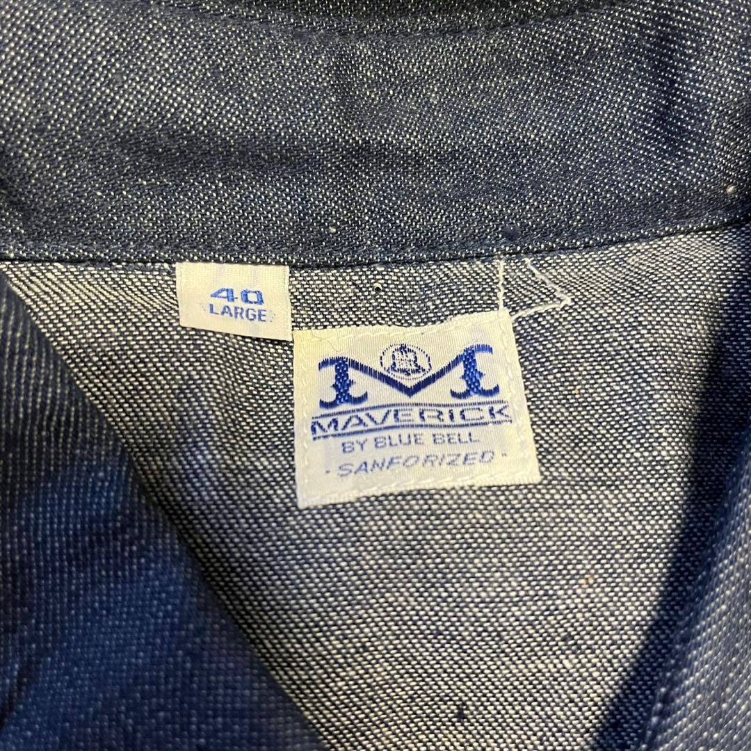 MAVERICK ウエスタンシャツ　40/L デッドストック　マーベリック