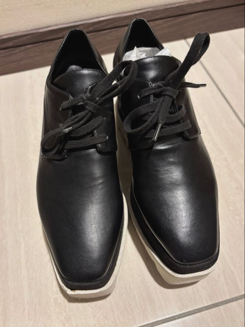 STELLA McCARTNEY ブラックプラットフォームシューズ