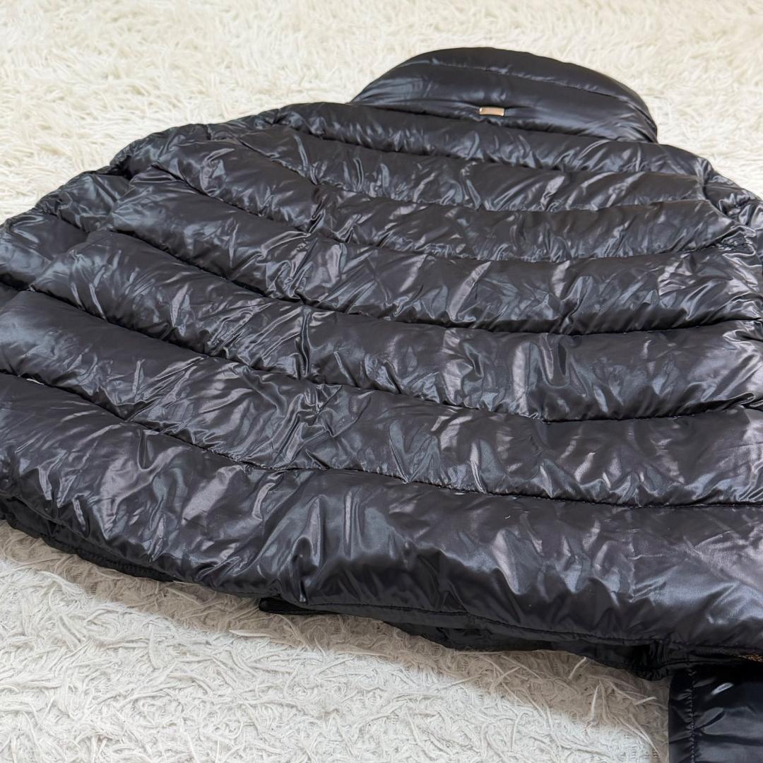 17530✨ヘルノ モノグラム ウルトラライトダウンジャケット 38 ブラック