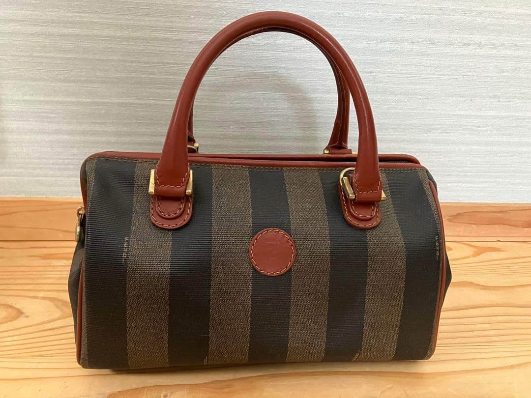 フェンディ【FENDY】ヴィンテージ　ペカン柄ミニボストンバッグ