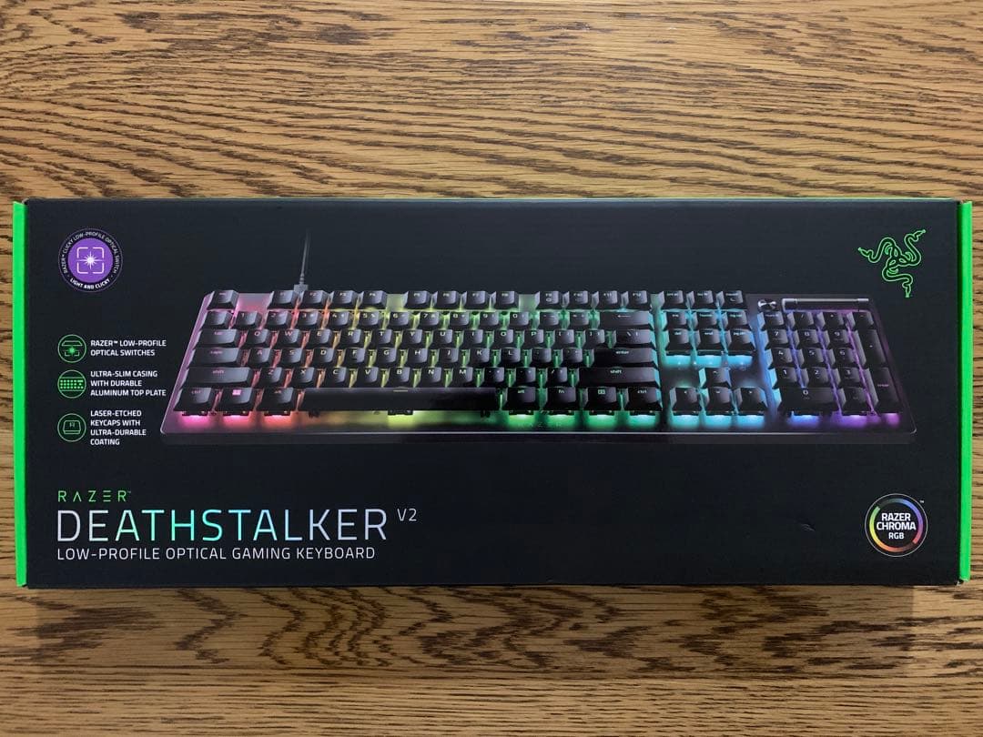 Razer DEATHSTALKER V2 光学ゲーミング キーボード 紫軸