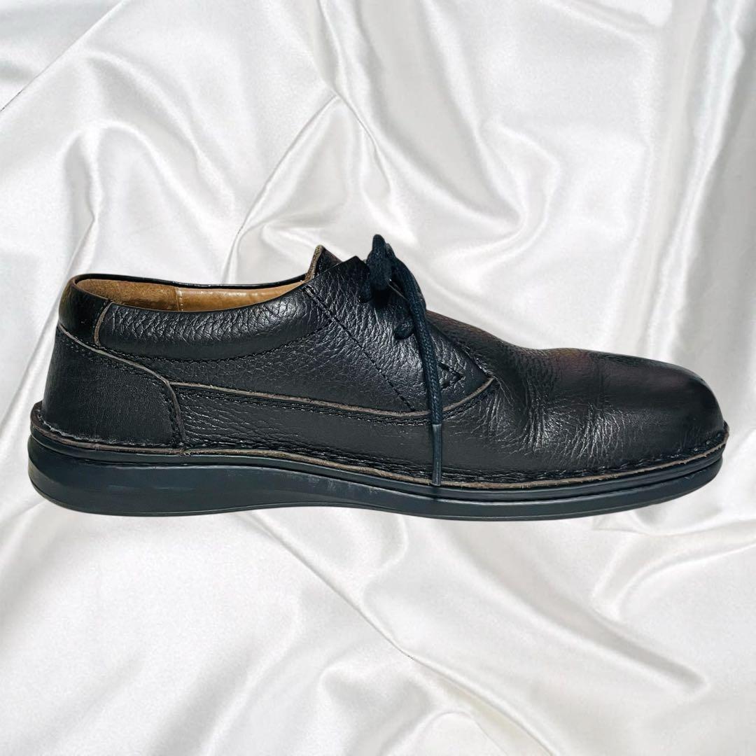 【ビルケンシュトック】美品メンフィス シボ革 レザー ダークブラウン 茶 23