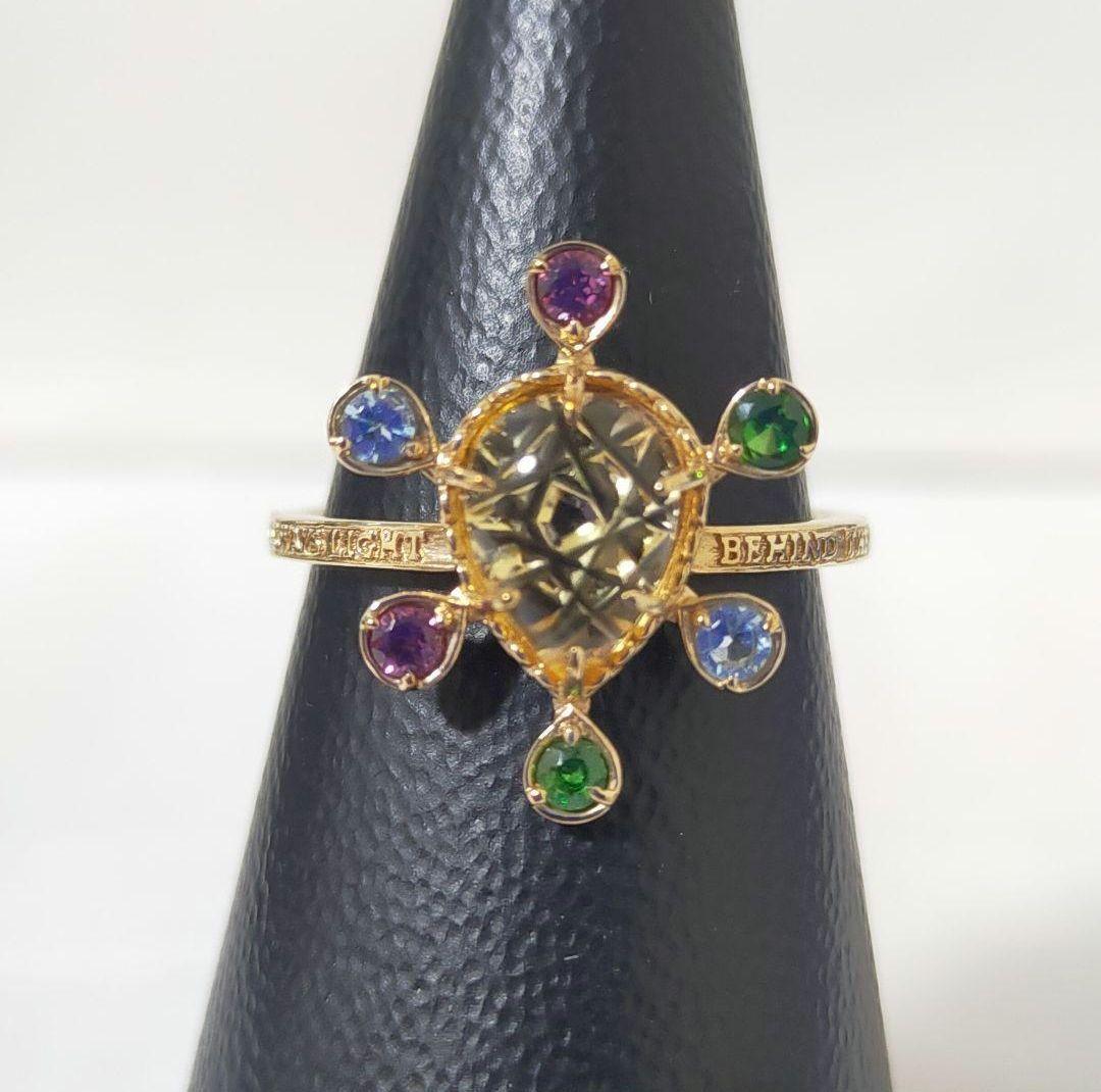 アガット K10 シトリン リング