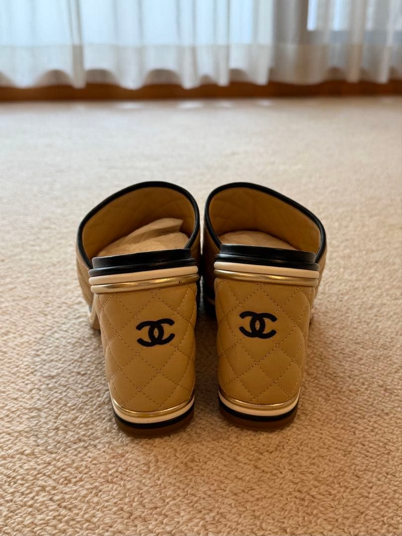 【新品未使用】CHANEL マトラッセ　オープントゥ　サンダル