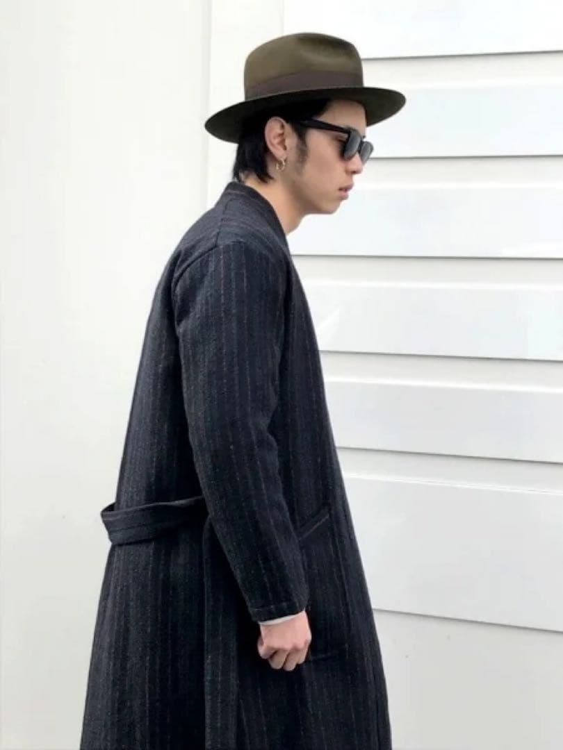 ジャケット・アウター WACKO MARIA MULTI STRIPED GOWN COAT