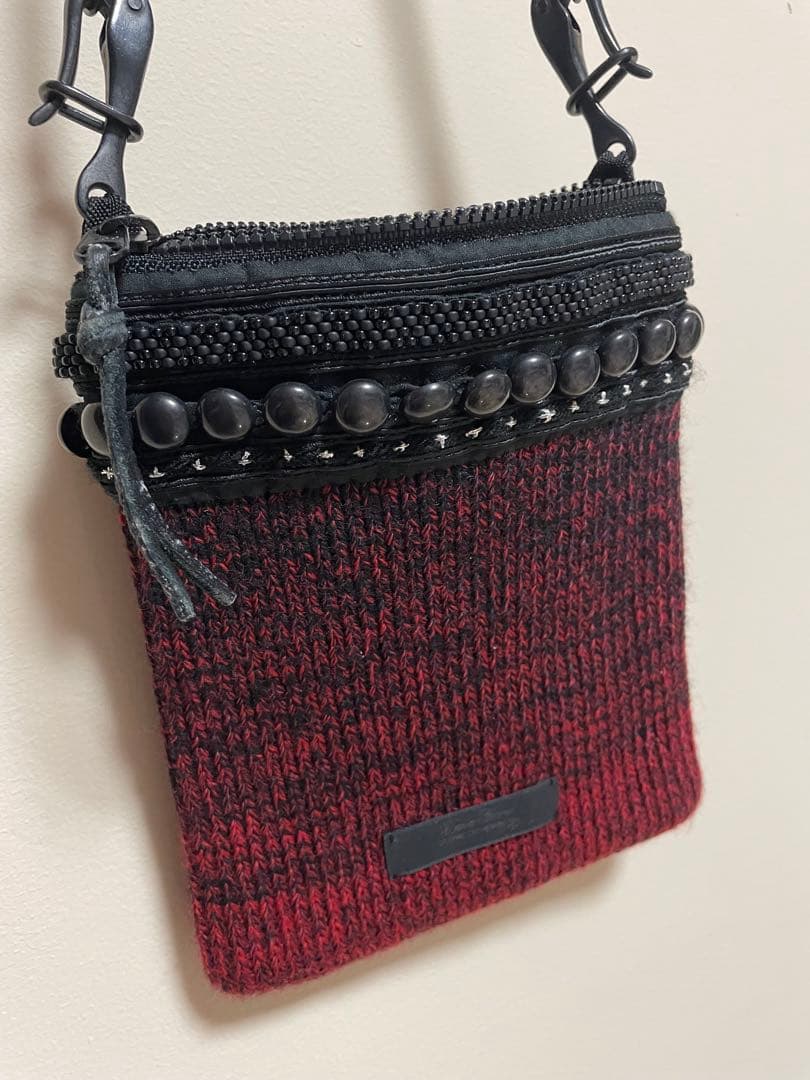 undercover 09aw EARMUFF グラデーション　ニット　ポーチ