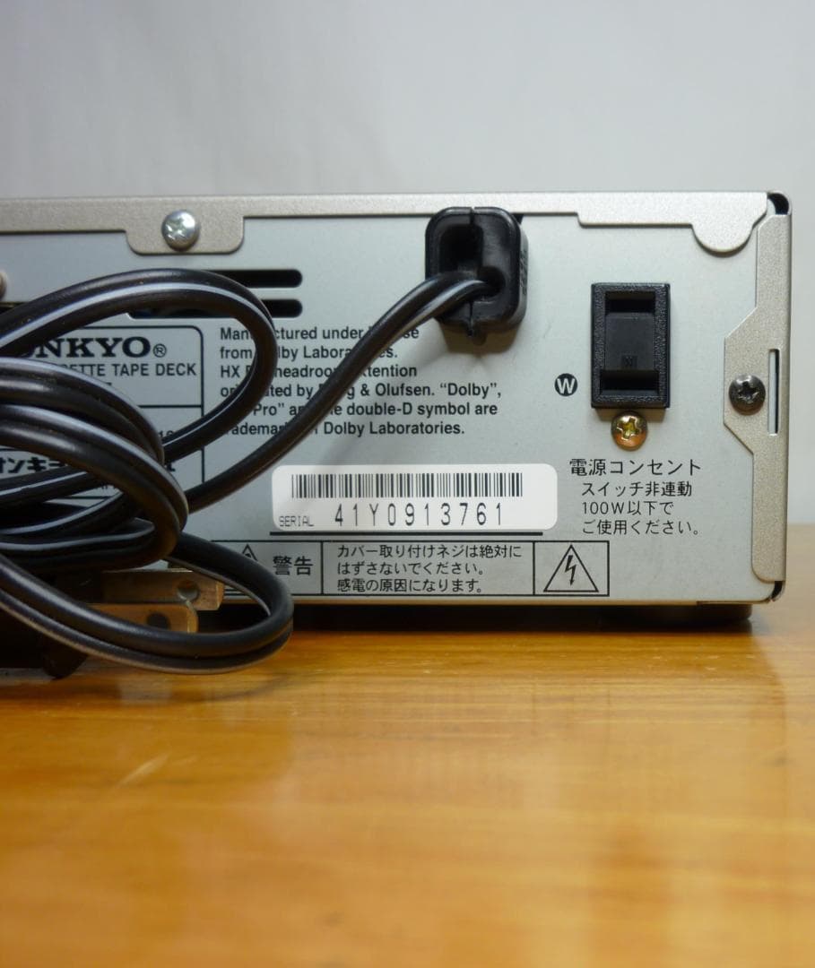 ONKYO オンキョー K-SX7 オートリバースカセットデッキ プレーヤー