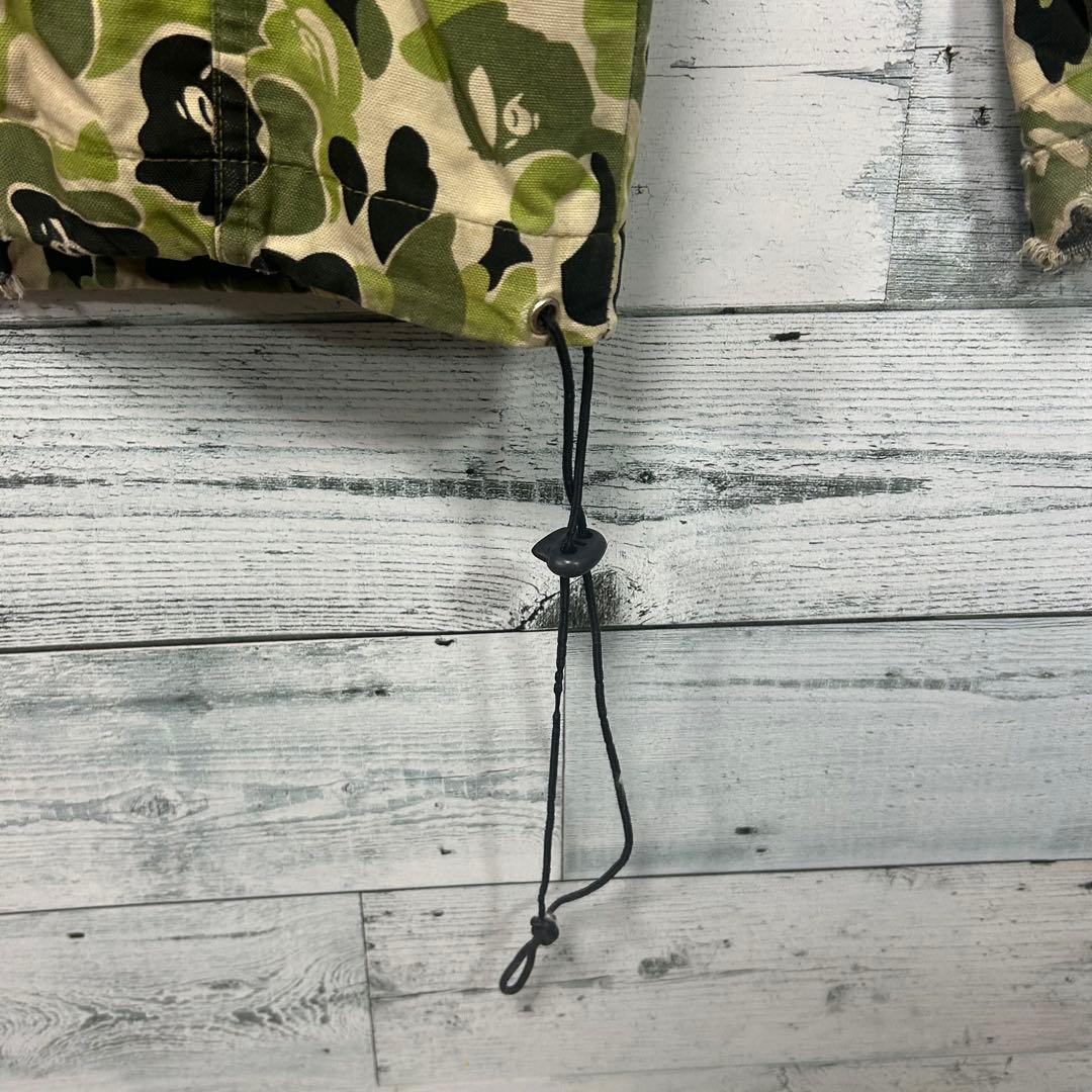 90s 00s アベイシングエイプ カモ柄 ジャケット XL M-65 難あり