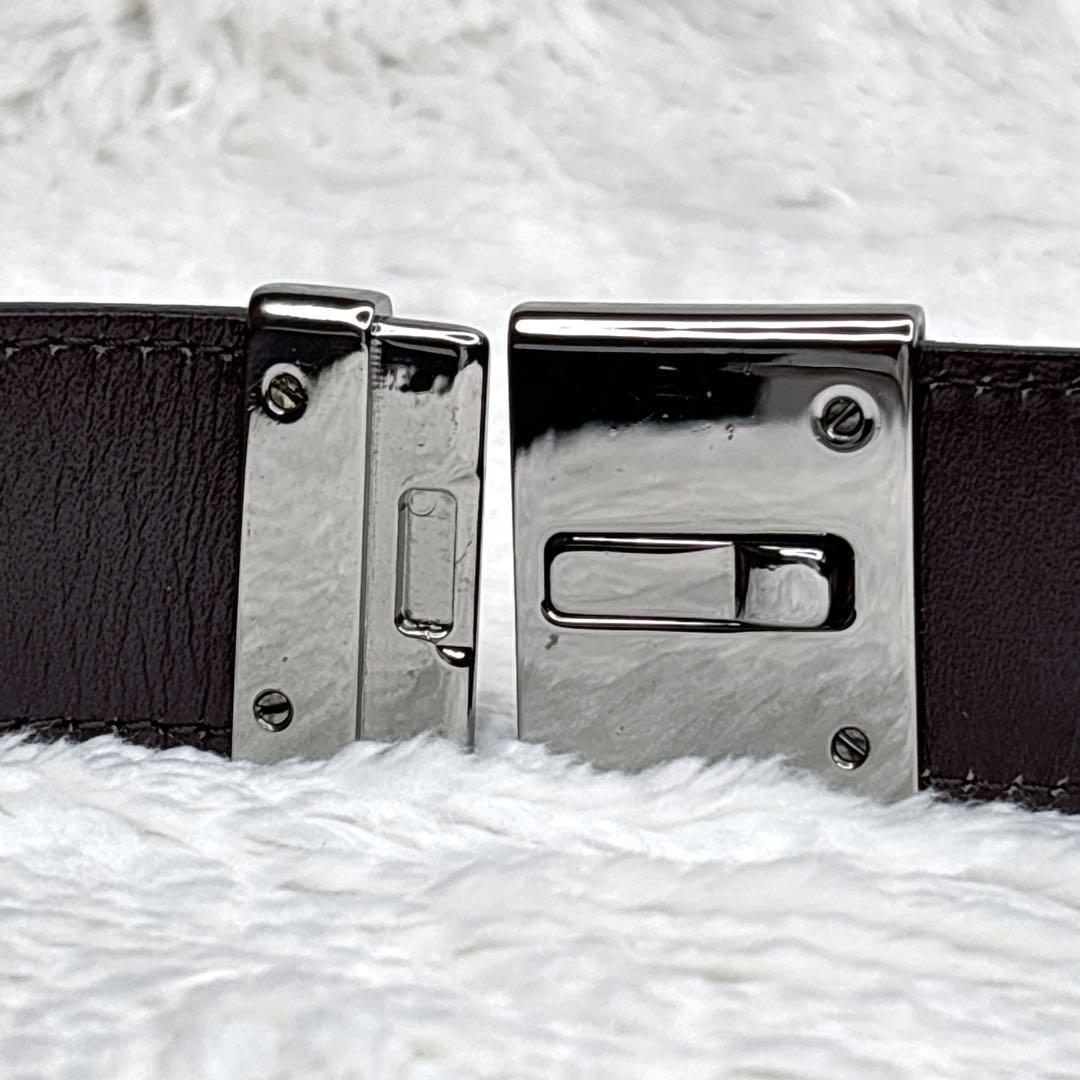 一級品✨GUCCI グッチ ホースビットベルト　シルバー金具　イタリア製