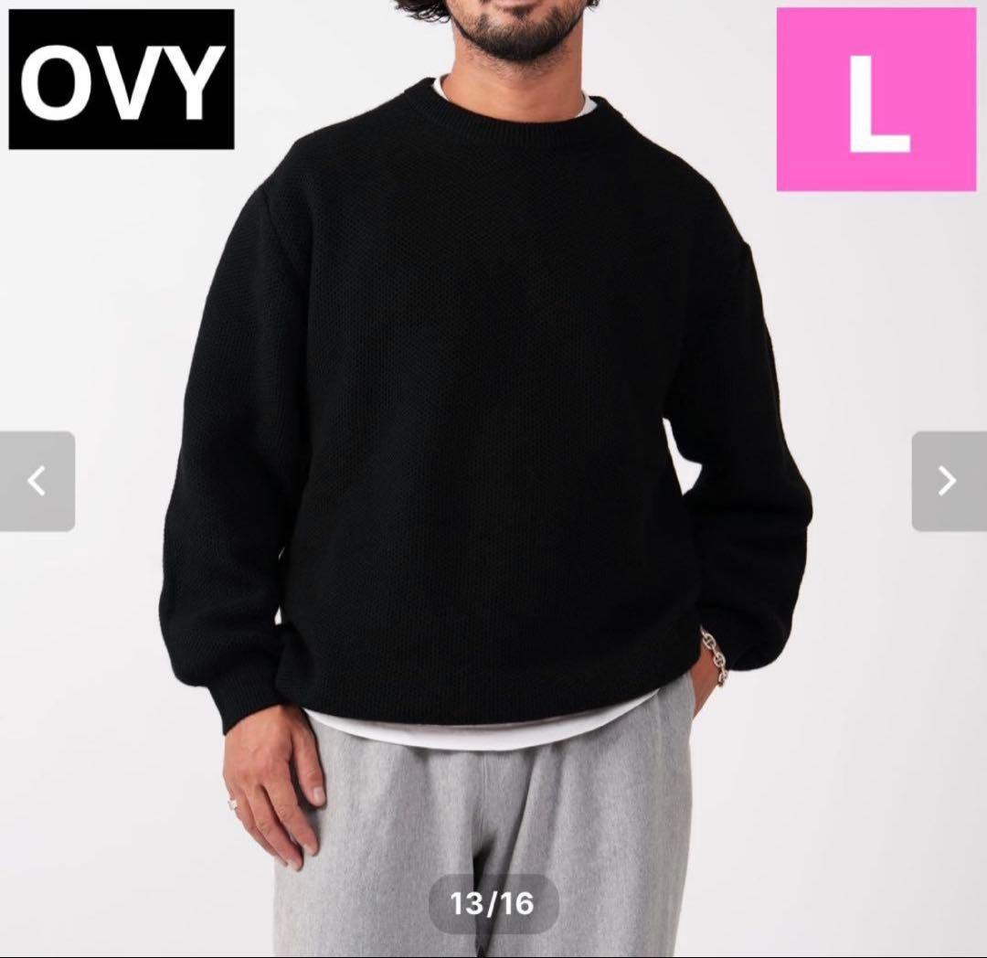 トップス OVY CASHMERE SEED STITCH CREW NECK KNIT