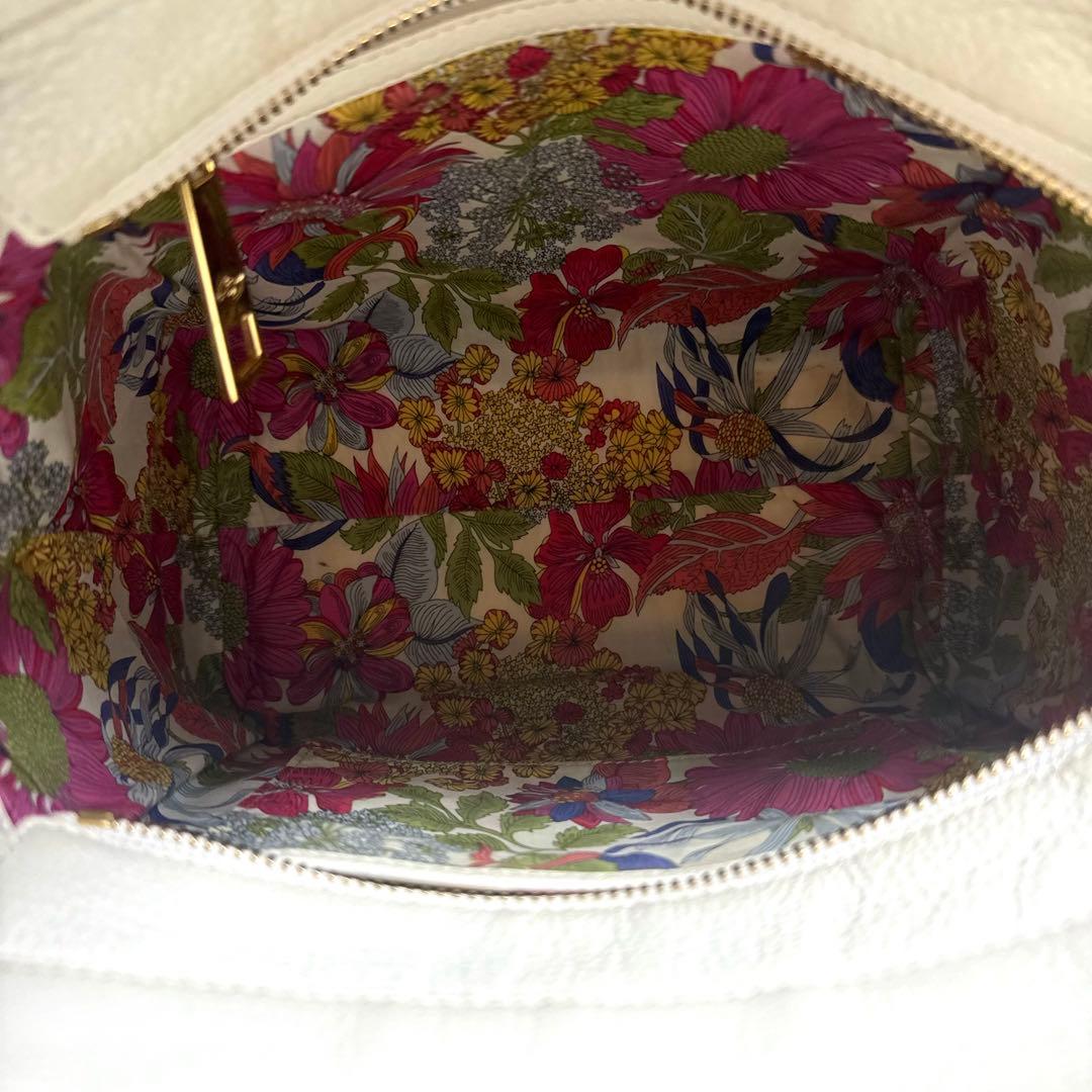 専用品HAMANO ハナエル ミニボクシー オフホワイト 2WAYハンドバッグ