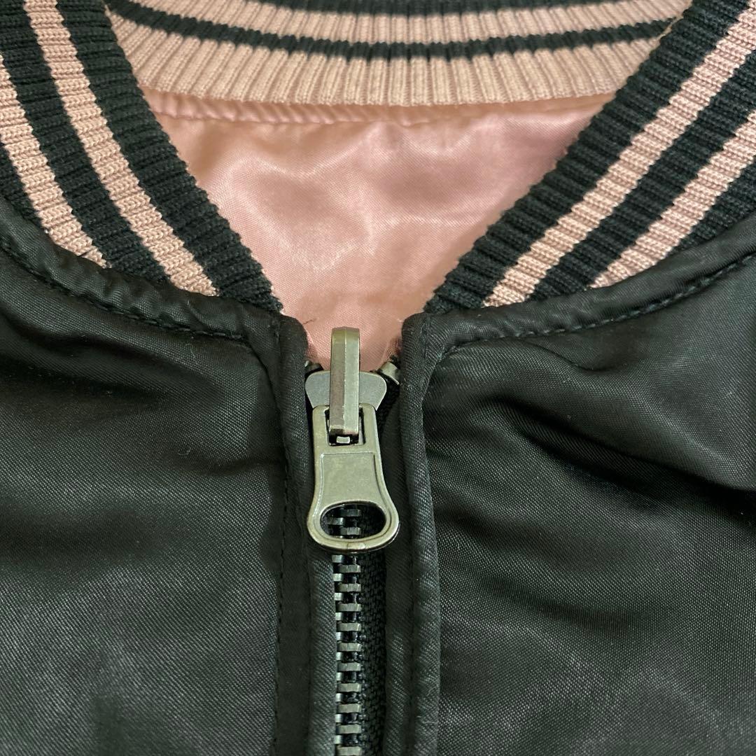 DIESEL リバーシブルスカジャン L 狼オオカミ