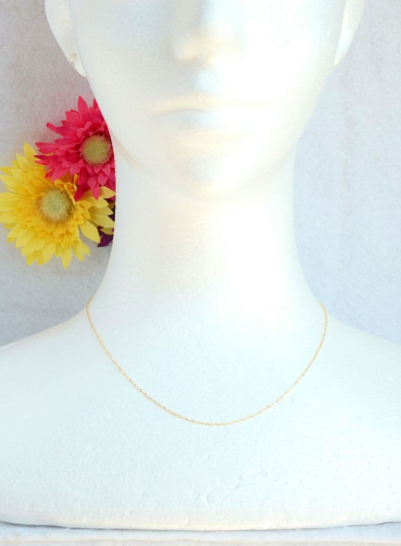 SALE中　k10ネックレス スクリューチェーン 約1㎜幅