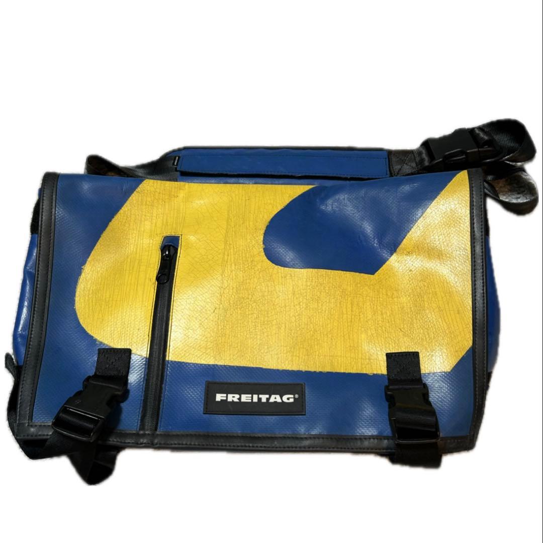 【廃盤・希少】 FREITAG メッセンジャーバッグ 青・黄色