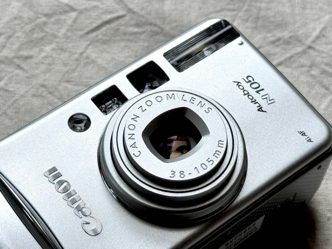 ⌘完動品！ 電池付き、作例あり！ Canon Autoboy N105⌘