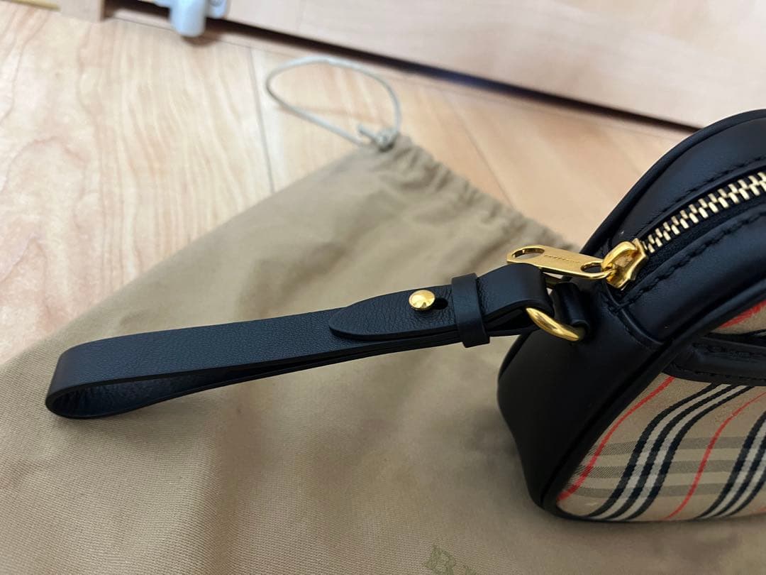 バーバリー BURBERRY ウエストバッグ ベルトポーチ ブラックマルチカラー