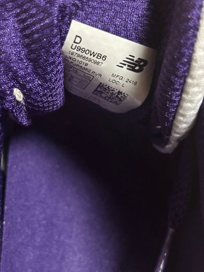 ニューバランス New Balance25.5cm U990WB6 スニーカー