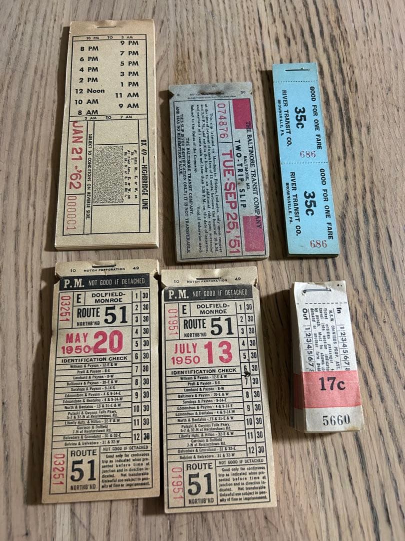 おまとめ　ブロックチケット　6冊 セット② セット③