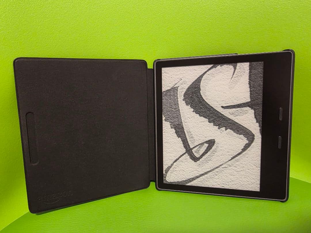 Kindle Oasis+純正レザーカバー