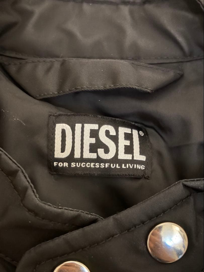 DIESEL ブラック ライダースジャケット