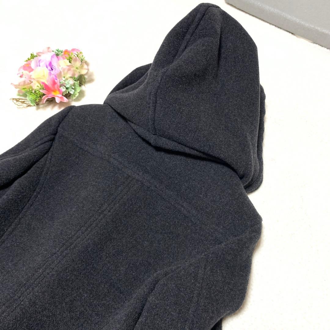 ★極美品　マックスマーラ　2wayダッフルコート　 艶レザー♡ふわウール　S Ｍ