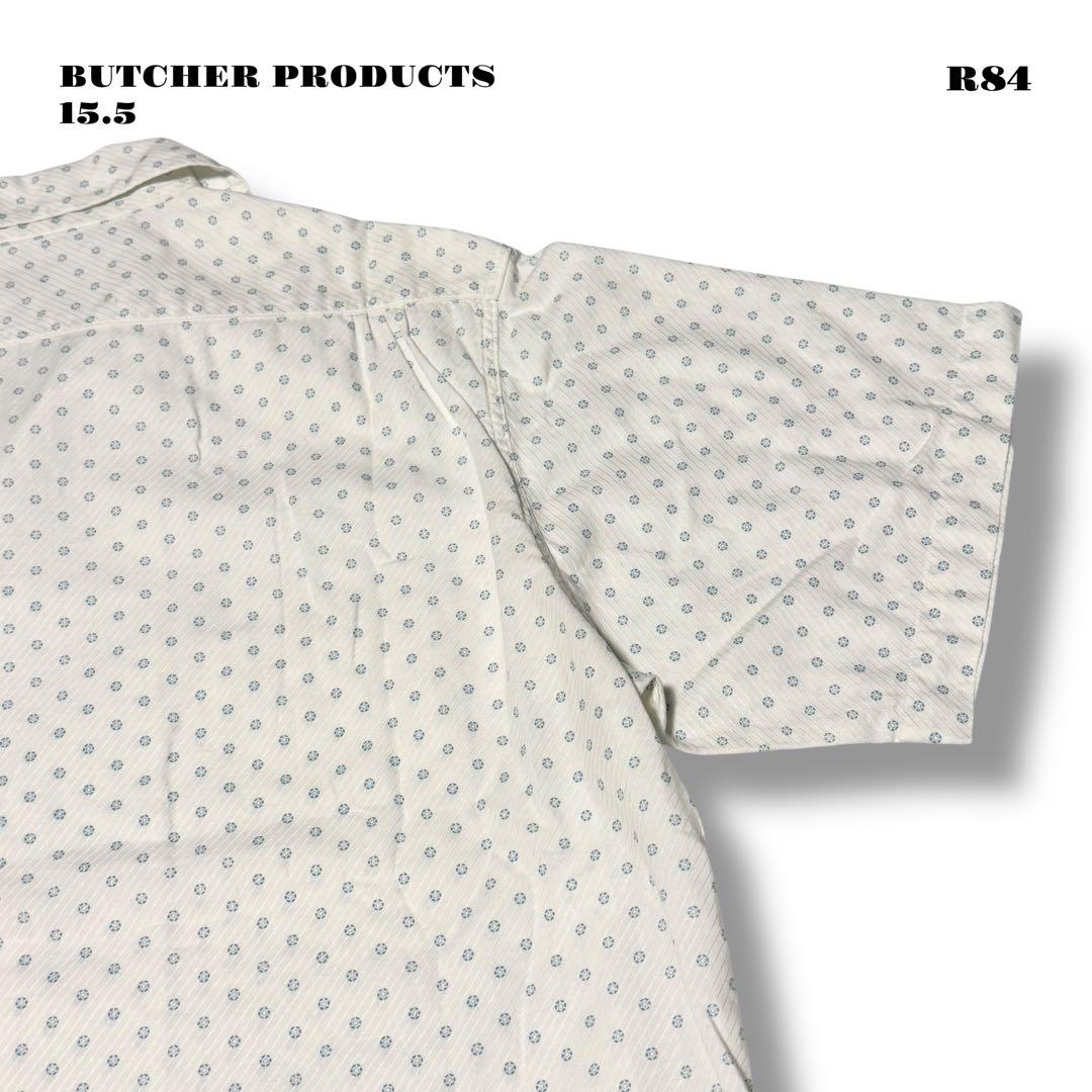 ★限定出品★ BUTCHER PRODUCTS 半袖 シャツ ホワイト 15.5