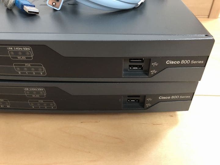 【CCNA、CCNP】ルータ2台セットCisco892J