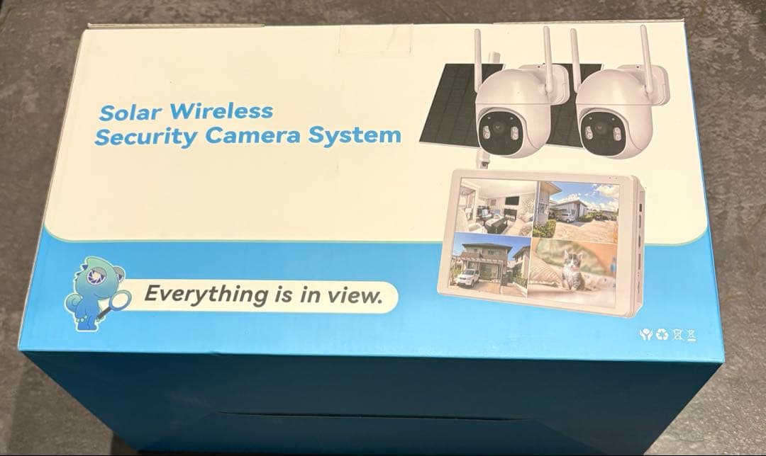 防犯カメラ 屋外 ソーラー ワイヤレス 2台セット 監視カメラ　 ソーラー給電式