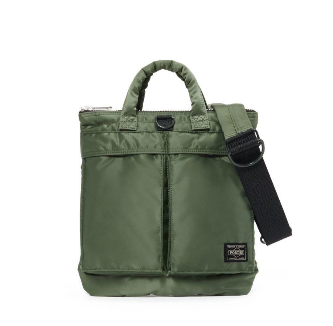 PORTER PX TANKER 2WAY HELMET BAG セージグリーン
