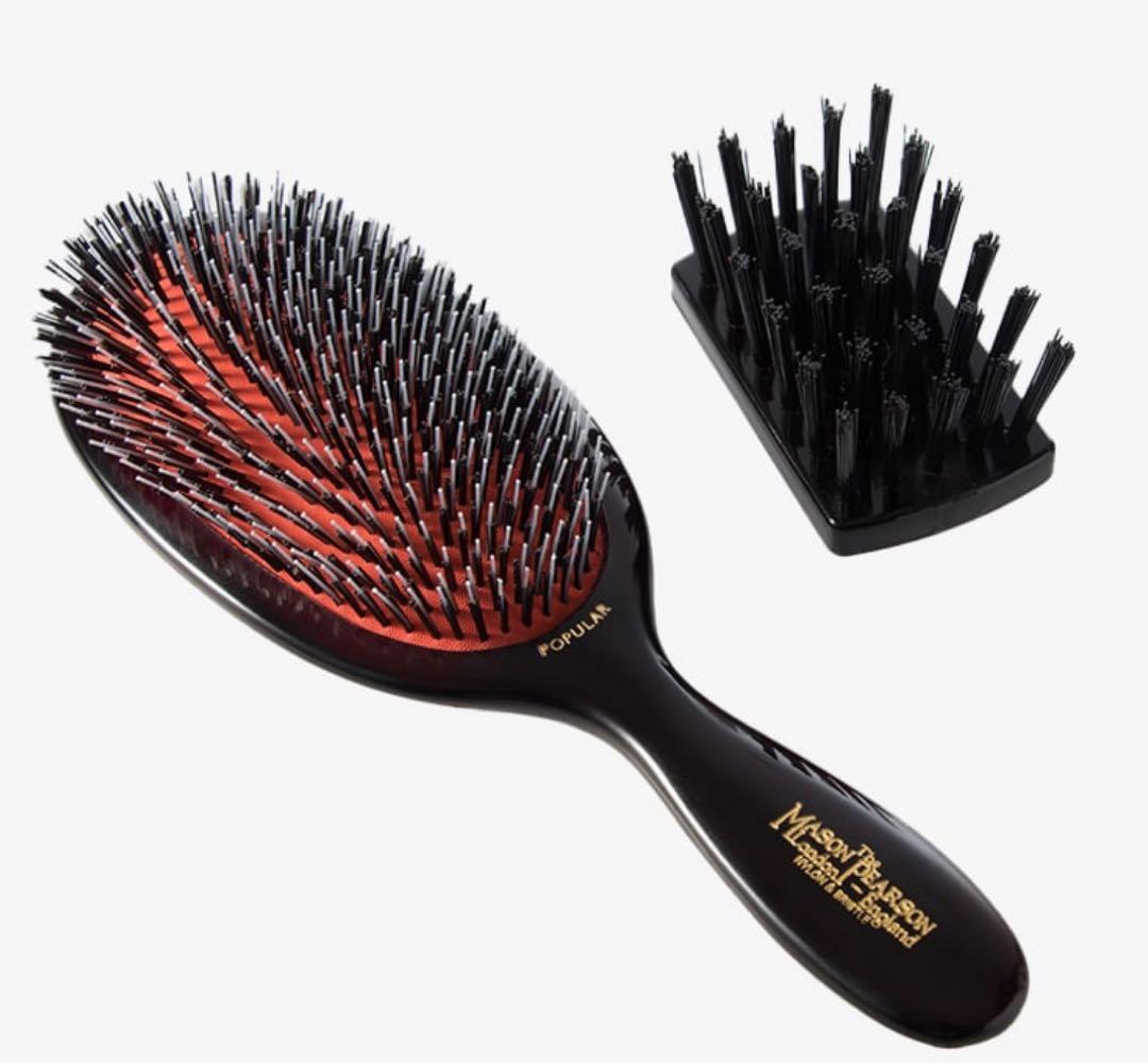 Mason Pearson ヘアブラシ/ジュニアブラシ/ブラック・レッド