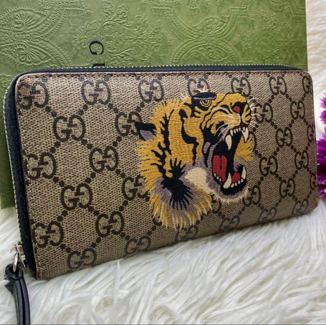 GUCCI 長財布　トラ刺繍　※最終値下げ！