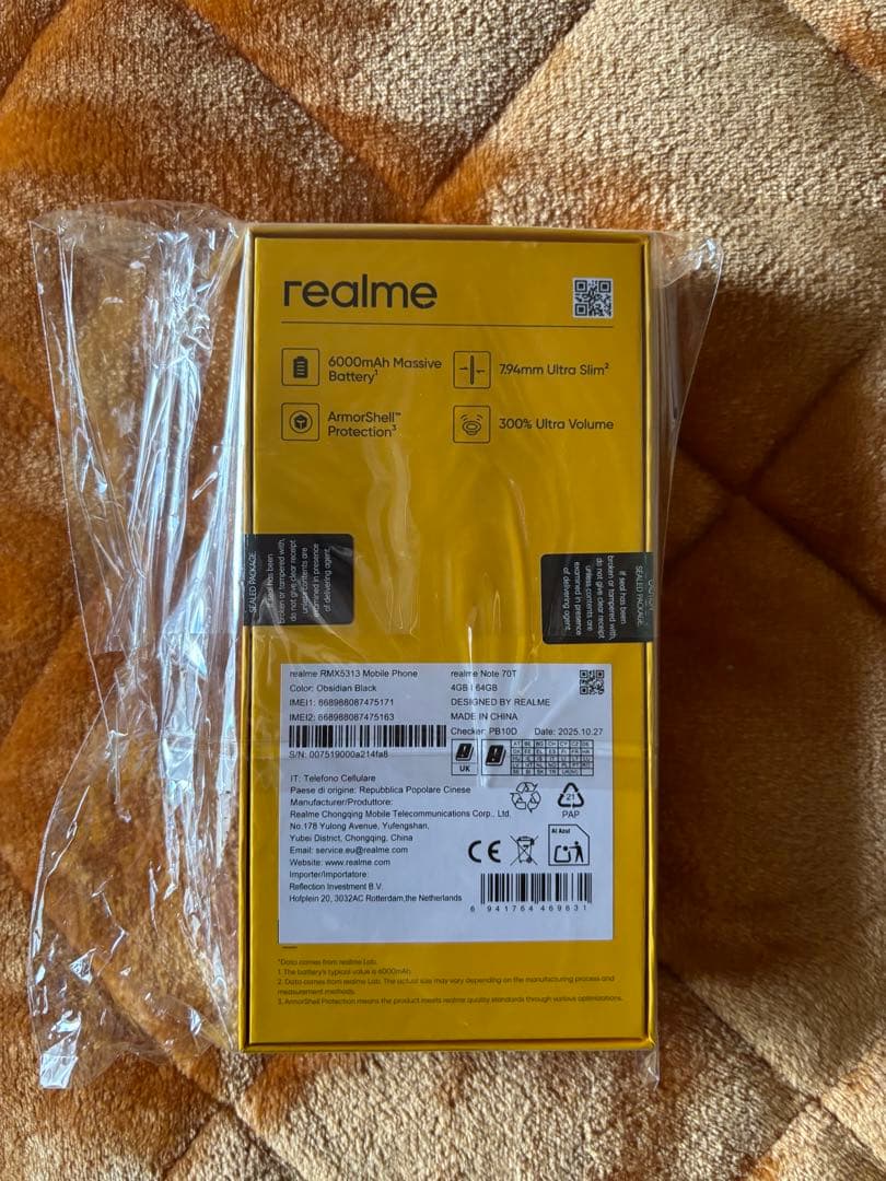 スマートフォン本体 realme Note 60T