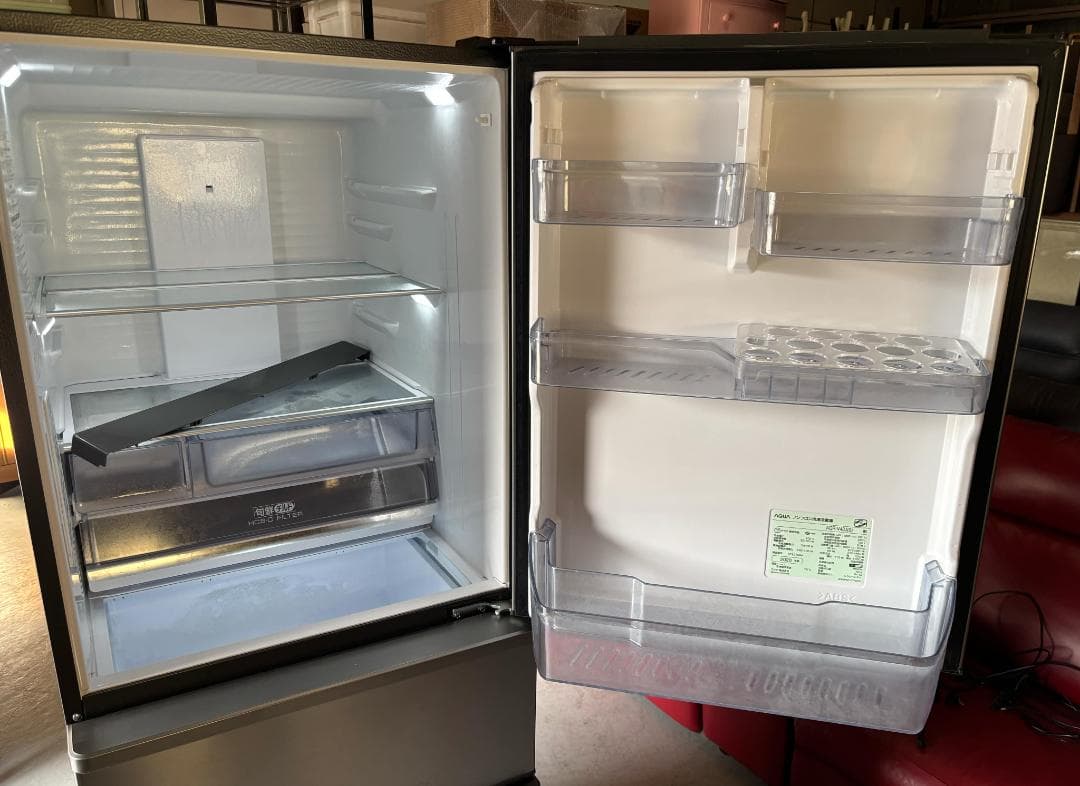 AQUA アクア 冷蔵庫 自働製氷機4ドア430L 右開き2020年製Used