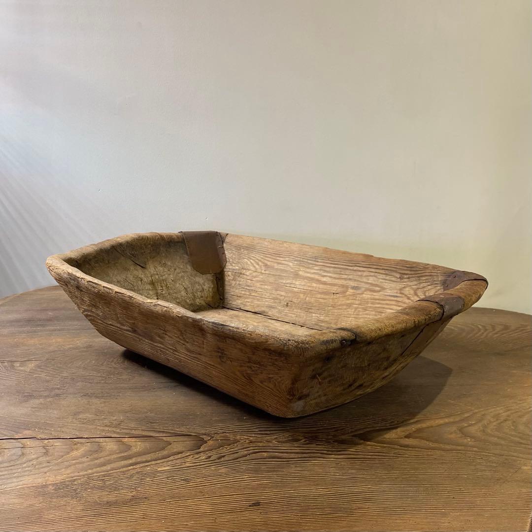 アンティークウッドボウル 大きな木の器