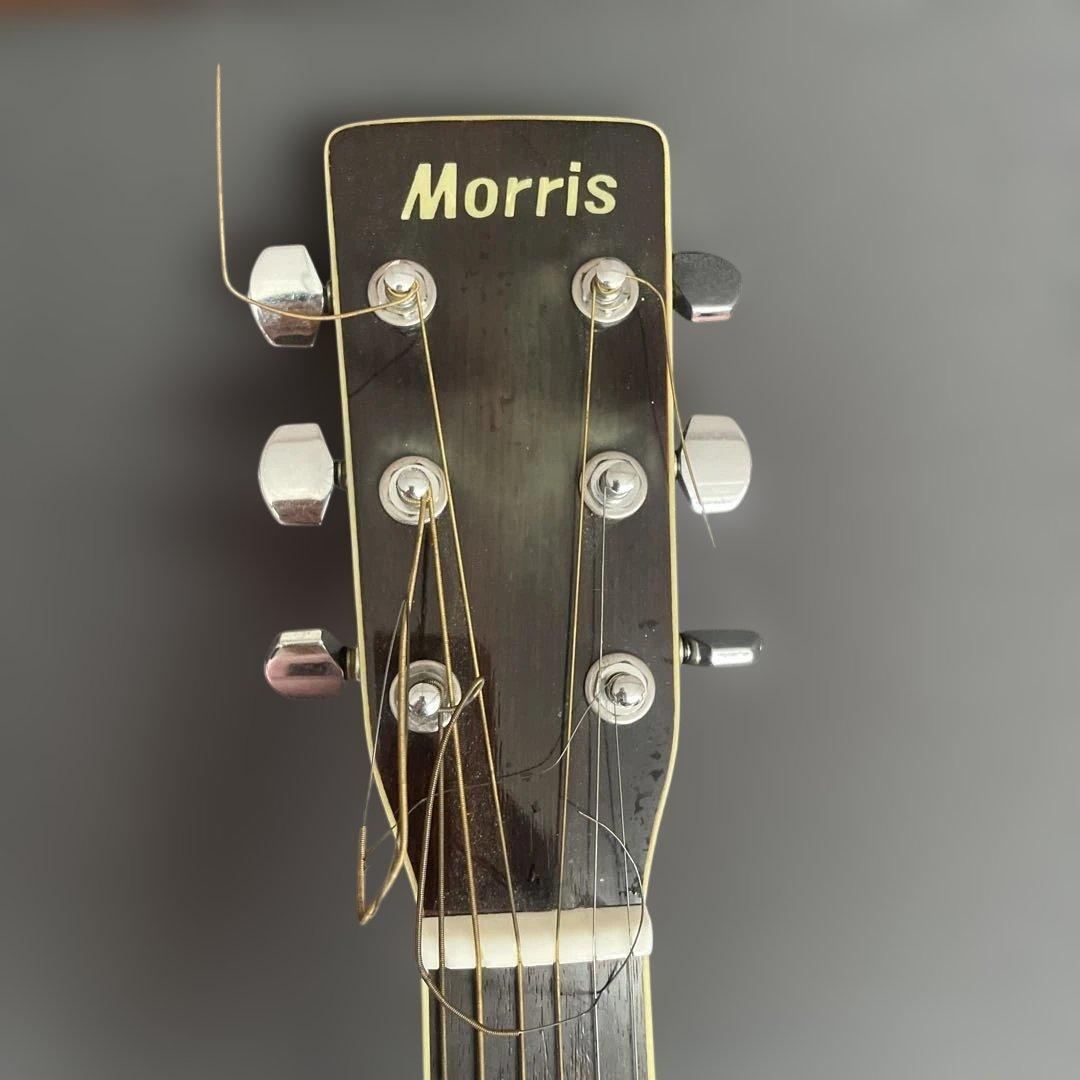 美品　螺鈿アコースティックギター モリスW-30 ハードケース付き