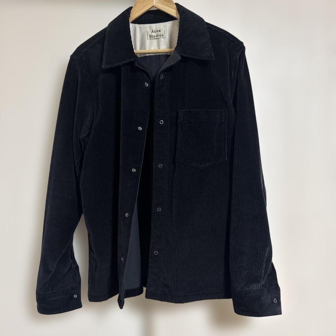 acne studio コーデュロイシャツジャケット　ネイビー