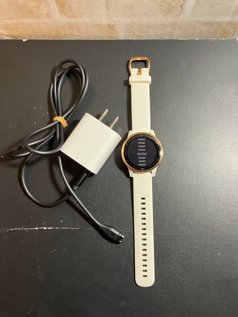 GARMIN Vivoactive 4S　スマートウォッチ　充電器付き(互換品)