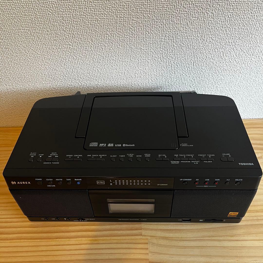 AUREX CDラジカセ　TY-AK21 【2025年7月購入 数回使用】