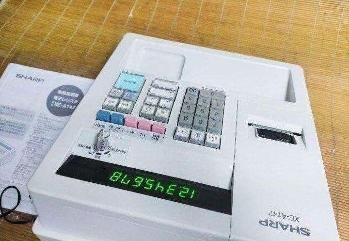 シャープレジスター　XE-A147　PC連携売上管理フル設定無料　600061